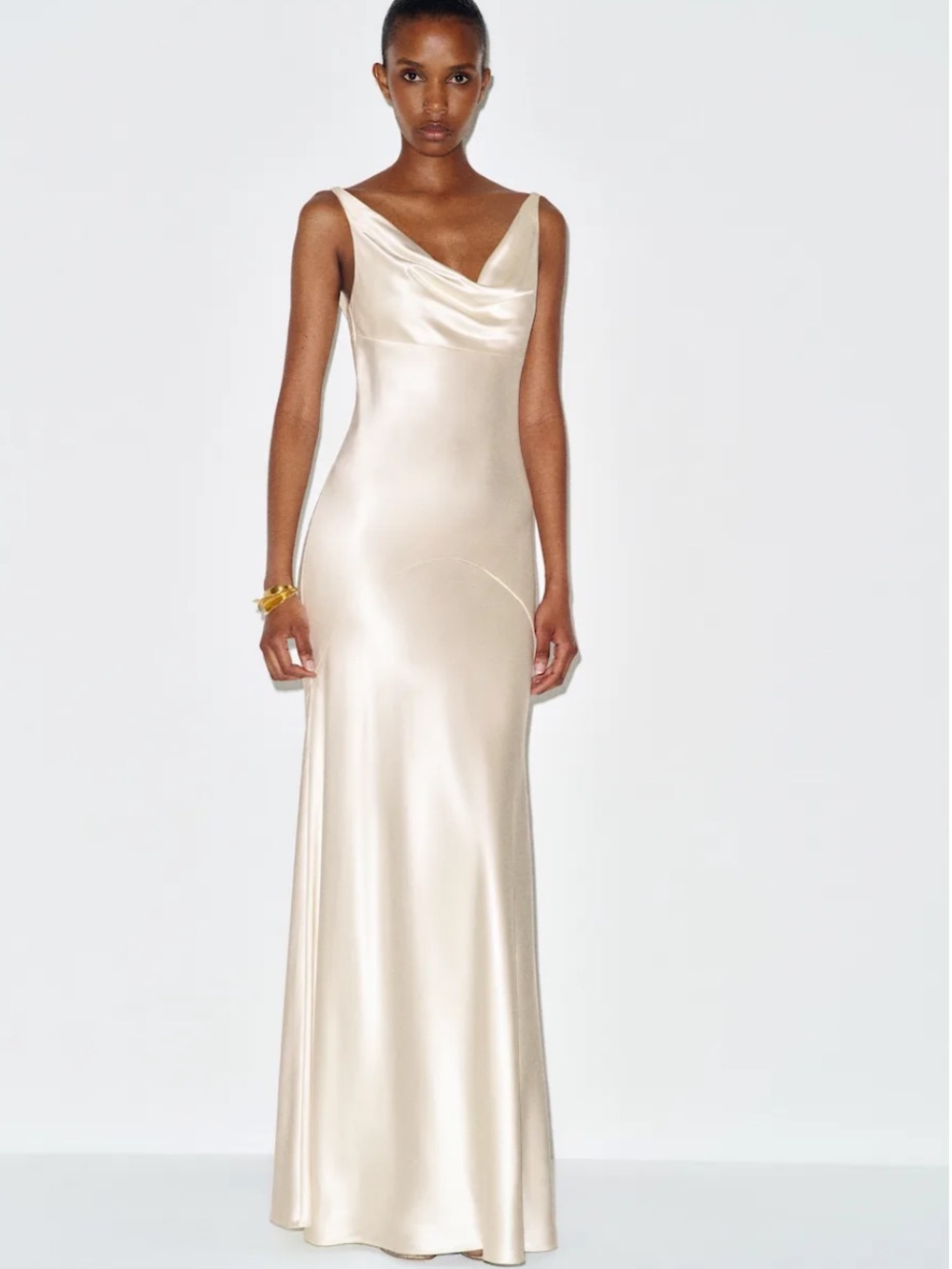 Reformation Ceres Silk Dress - Ivory